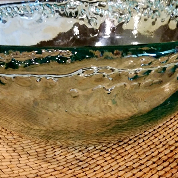 Aqua Green Recycled Glass Bowl - Picture 5 of 8